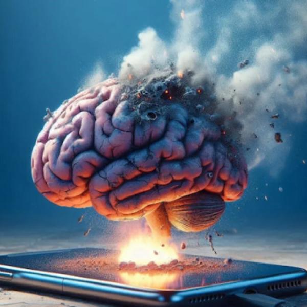 Ilustrasi: Otak kita yang rusak karena konsumsi digital yang tidak tepat