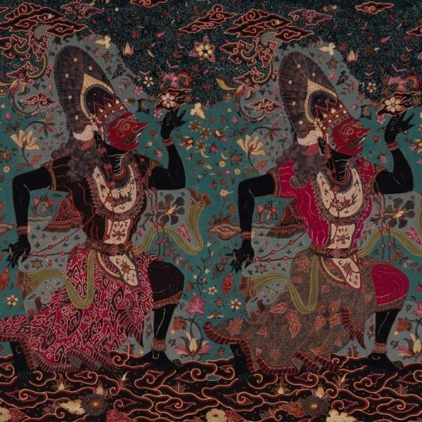 Batik Luh Kembang Tari Topeng Panji Kelana. Foto: IG: @mbatik.in