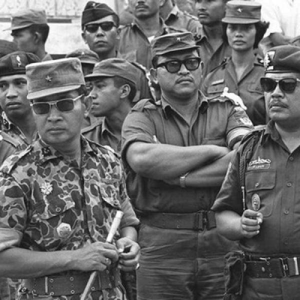 Ilustrasi: para tentara di Lubang Buaya (Sumber:AP)