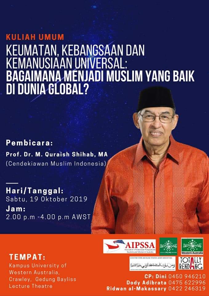Menyambut Dakwah Quraish Shihab di Australia