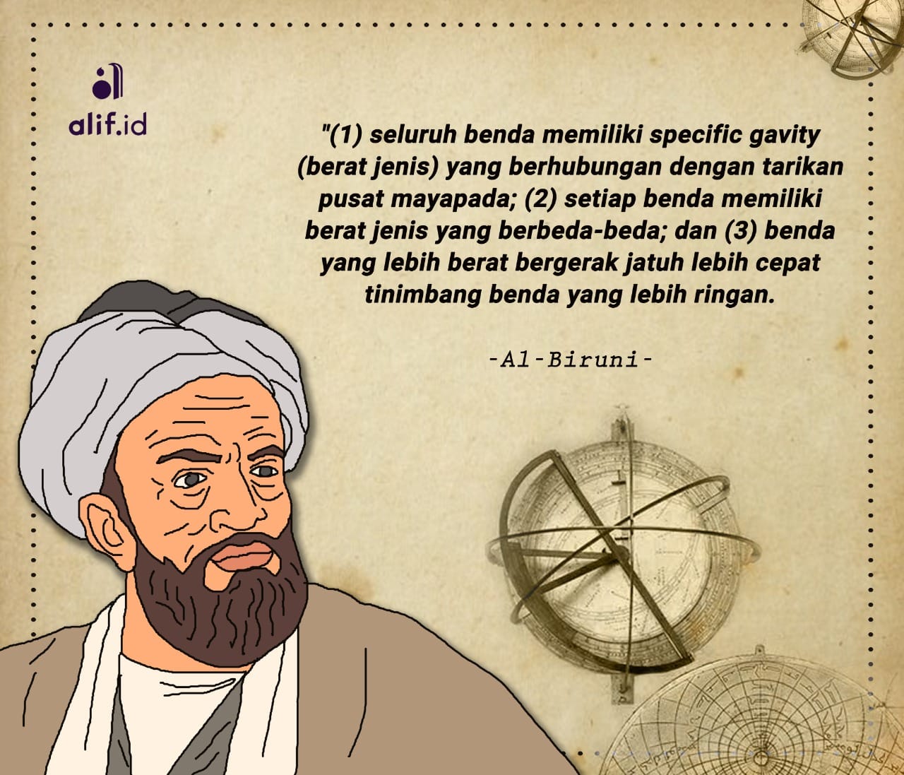 Ilmuwan Besar dalam Dunia Islam (6): Al-Biruni, Mencipta Teori Sains hingga Menulis Sejarah Hindu