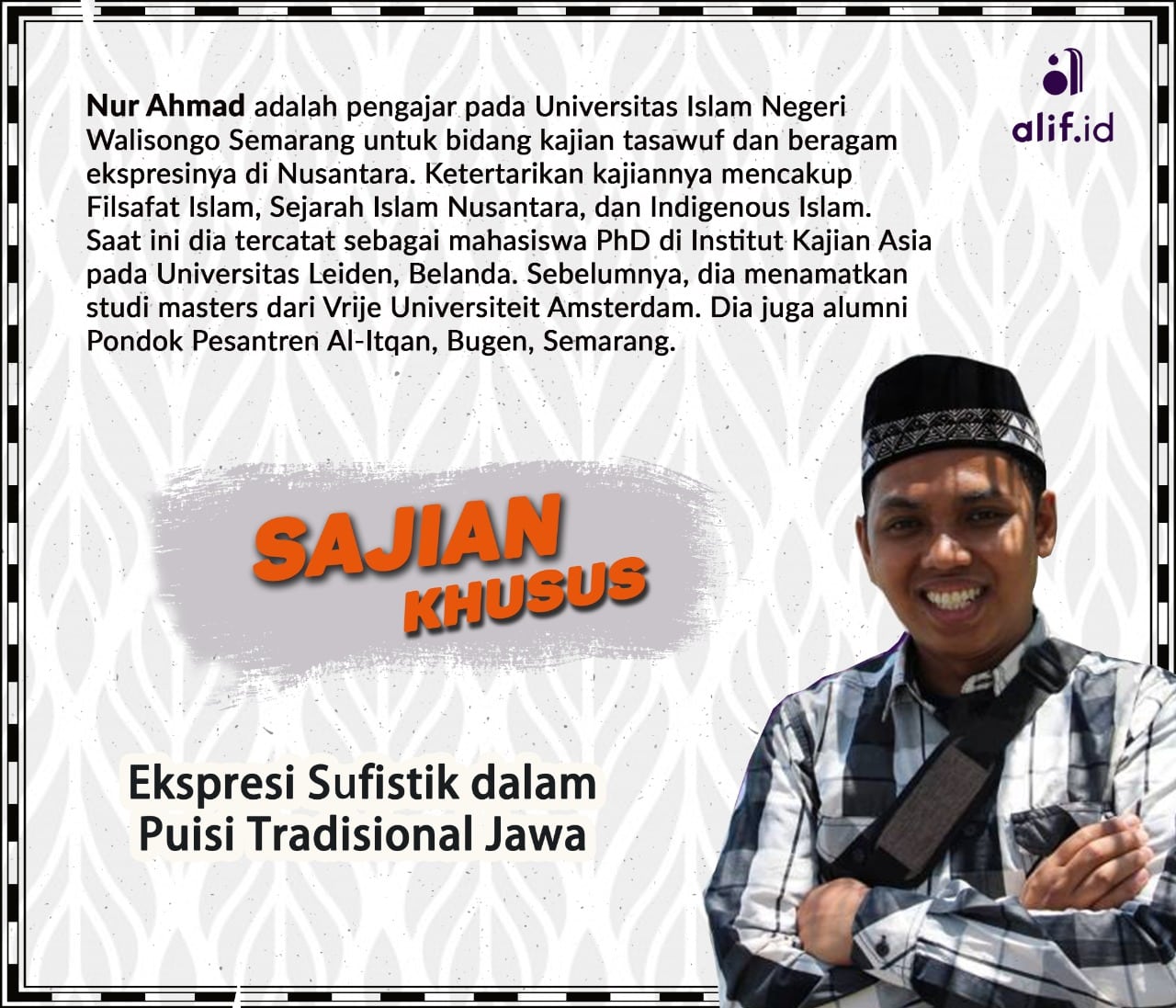 Sajian Khusus: Ekspresi Sufistik dalam Puisi Tradisional Jawa