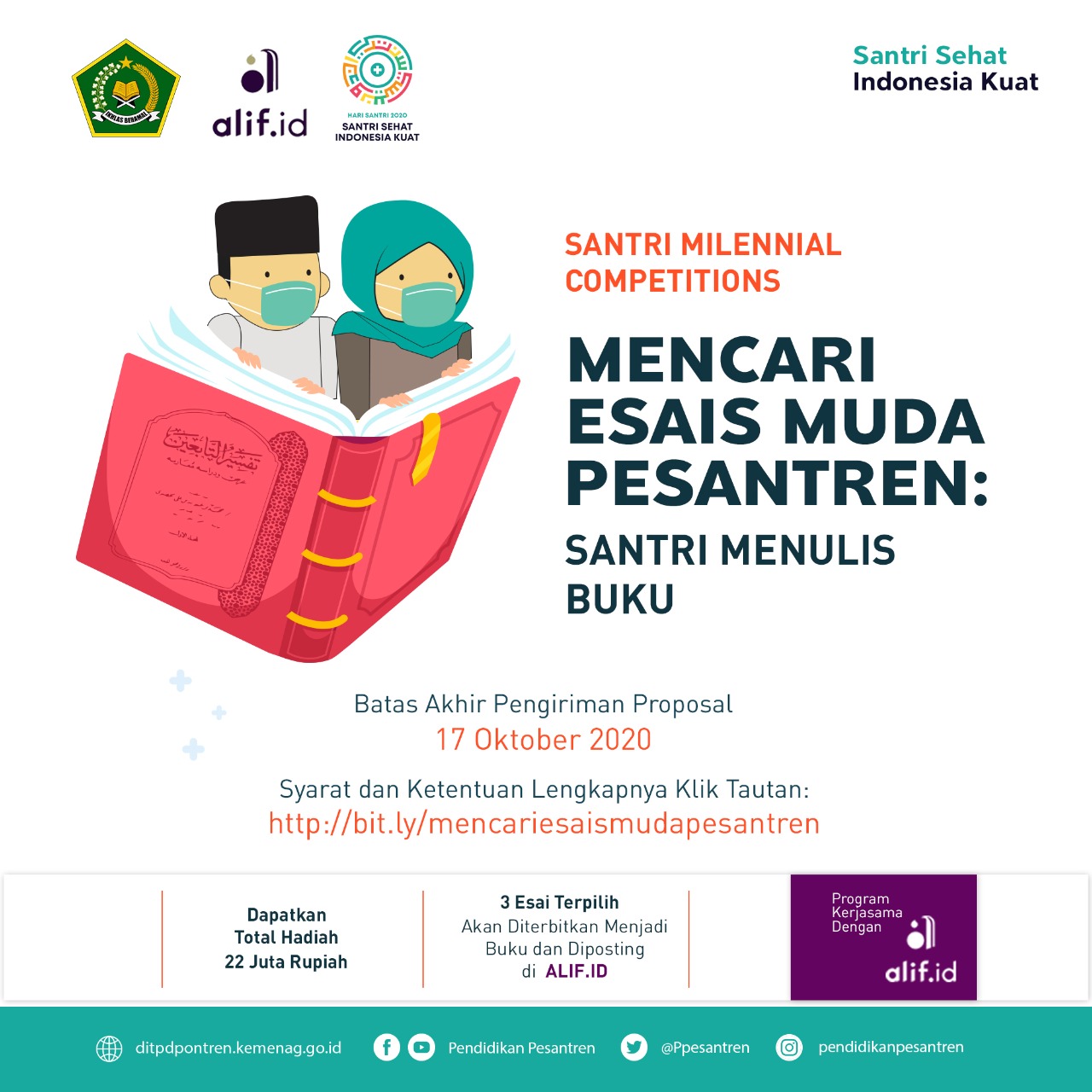 Santri Millenials Competitions: Mencari Esais Muda Pesantren; Santri Menulis Buku