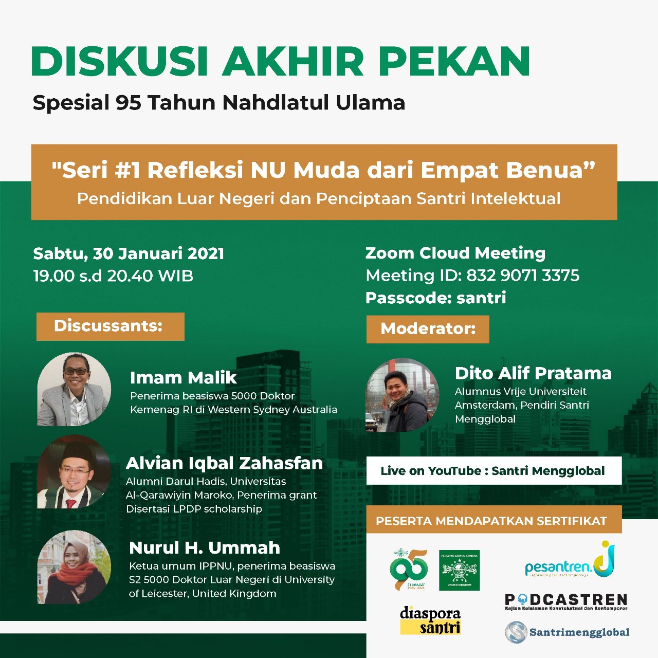 95 Tahun Nahdlatul Ulama: Bagaimana Menggerakkan Diaspora Santri?