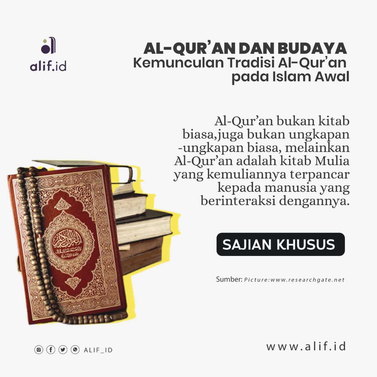 AL-Qur’an dan Budaya (1): Kemunculan Tradisi Al-Qur’an pada Islam Awal