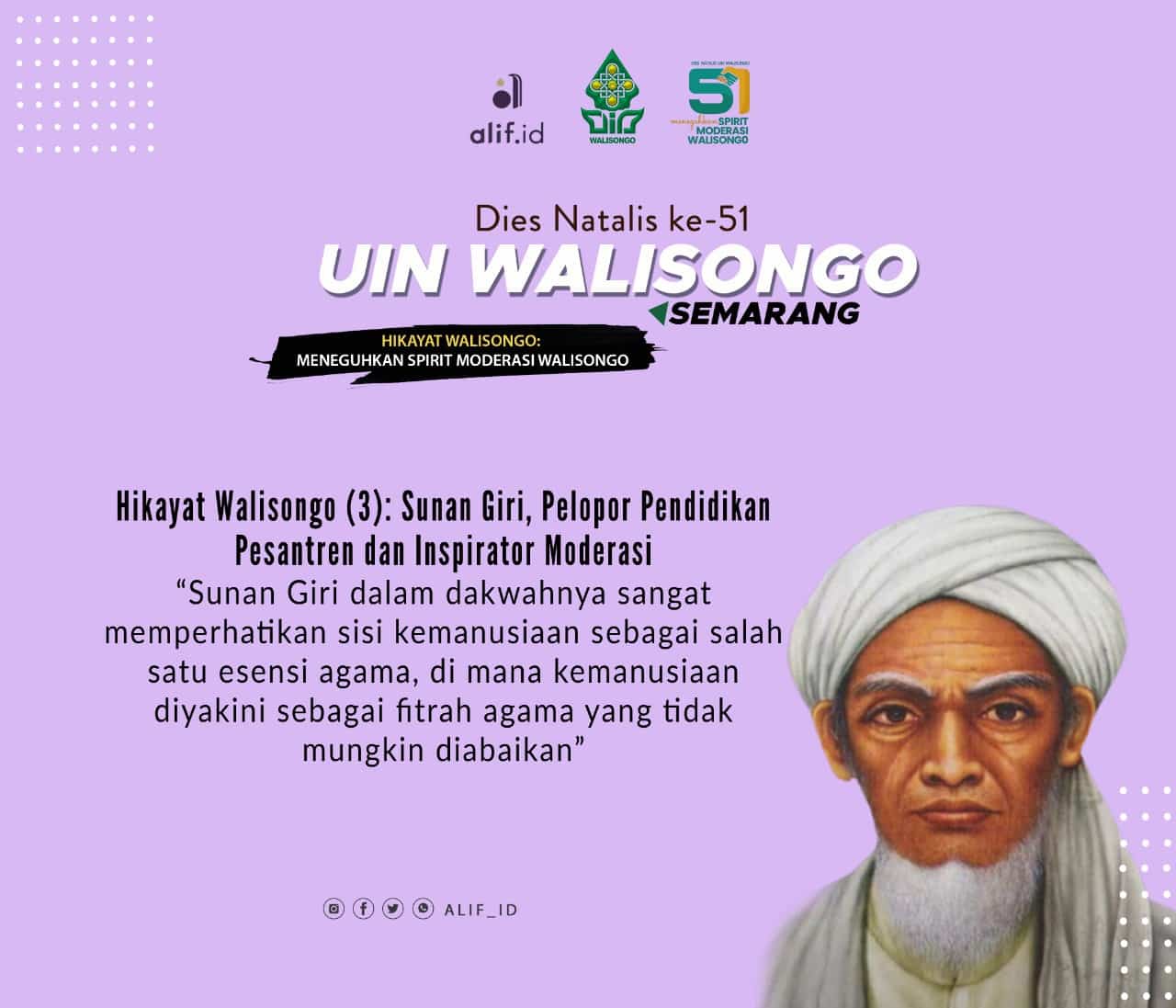 Hikayat Walisongo (3): Sunan Giri, Pelopor Pendidikan Pesantren dan Inspirator Moderasi