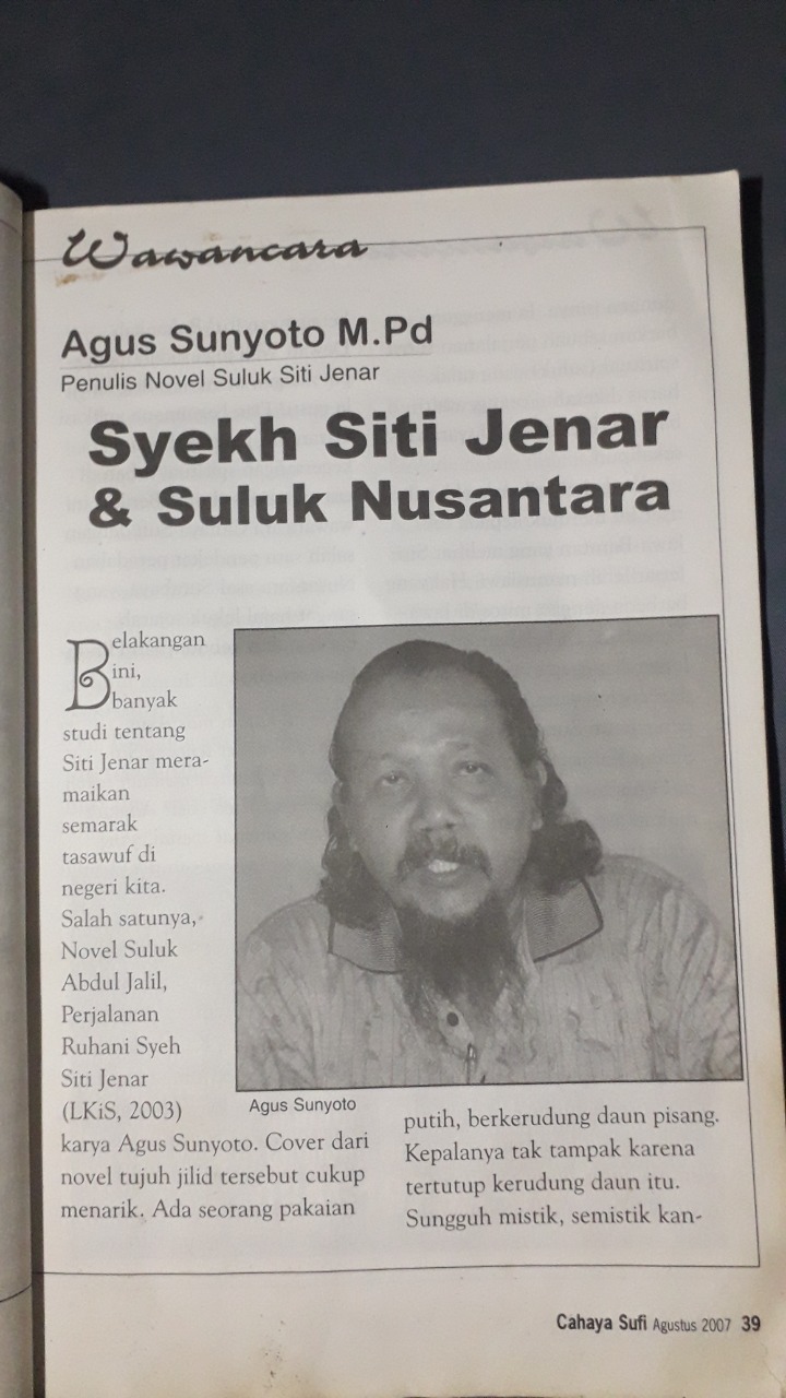 Wawancara Eksklusif dengan Kiai Agus Sunyoto (3): Syekh Siti Jenar dan Suluk Nusantara