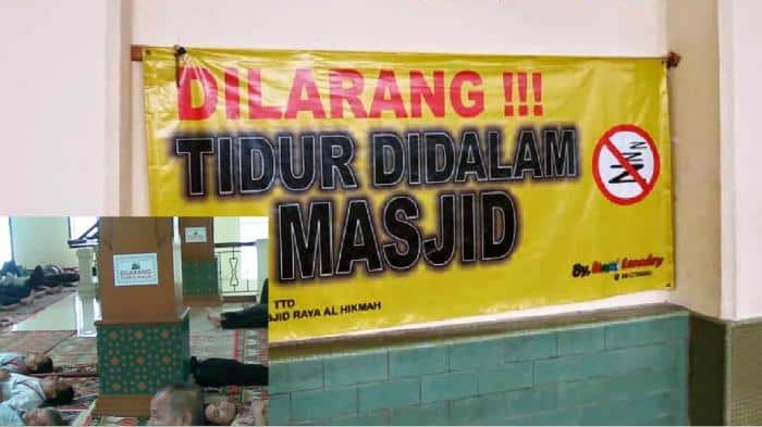 Ssssst..... Silakan Tidur di dalam Masjid