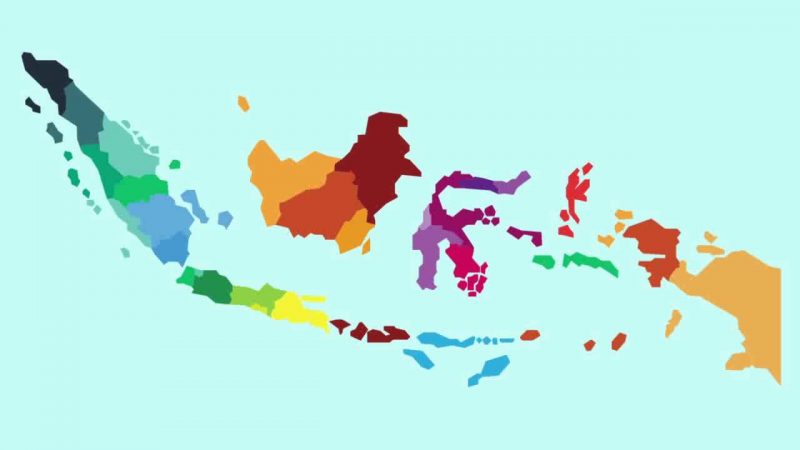 Peta Indonesia Gambar Vektor